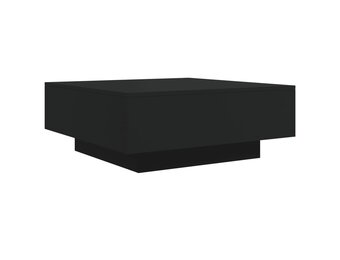 Moderne Salontafel 80x80 cm Spaanplaat Zwart - 34% Korting