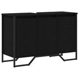 Zwart Eiken Wastafelkast 91x35x60cm - 34% Korting