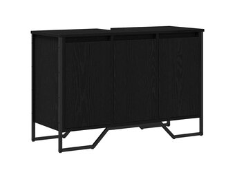 Zwart Eiken Wastafelkast 91x35x60cm - 34% Korting