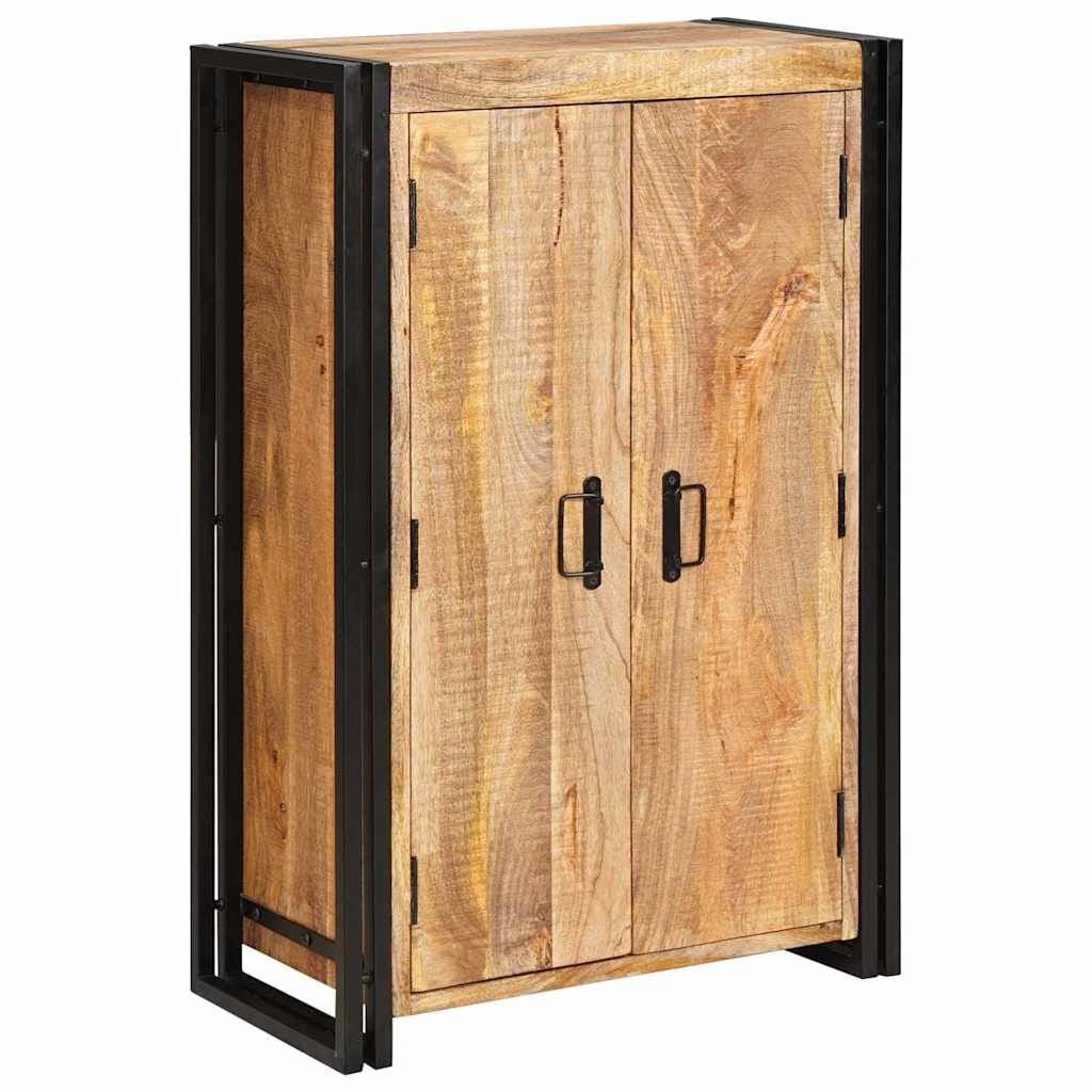 Highboard Massief Mangohout & Metaal - Bruin (55% Korting)