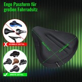 Comfortabele Gel Fietszadelhoes - 29x27 cm - Zwart - 33% Korting