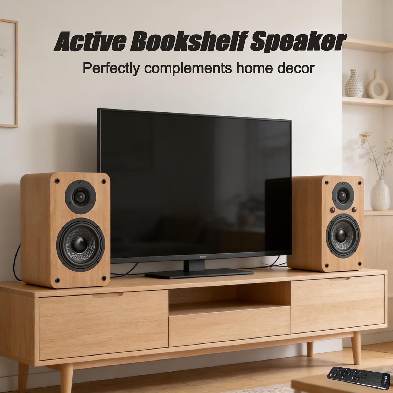 Actieve Boekenplank Luidsprekers LP-42X Geel - 100W RMS | 35% Korting
