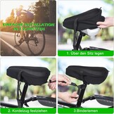 Comfortabele Gel Fietszadelhoes - 29x27 cm - Zwart - 33% Korting