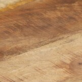 Salontafel Massief Mangohout & Zwart Metaal - 77% Korting