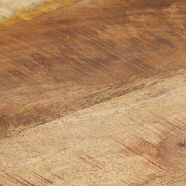 Salontafel Massief Mangohout & Zwart Metaal - 77% Korting
