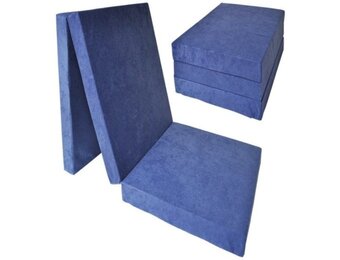 Opvouwbaar Matras 195x80x15 cm Navy Blue - 54% Korting
