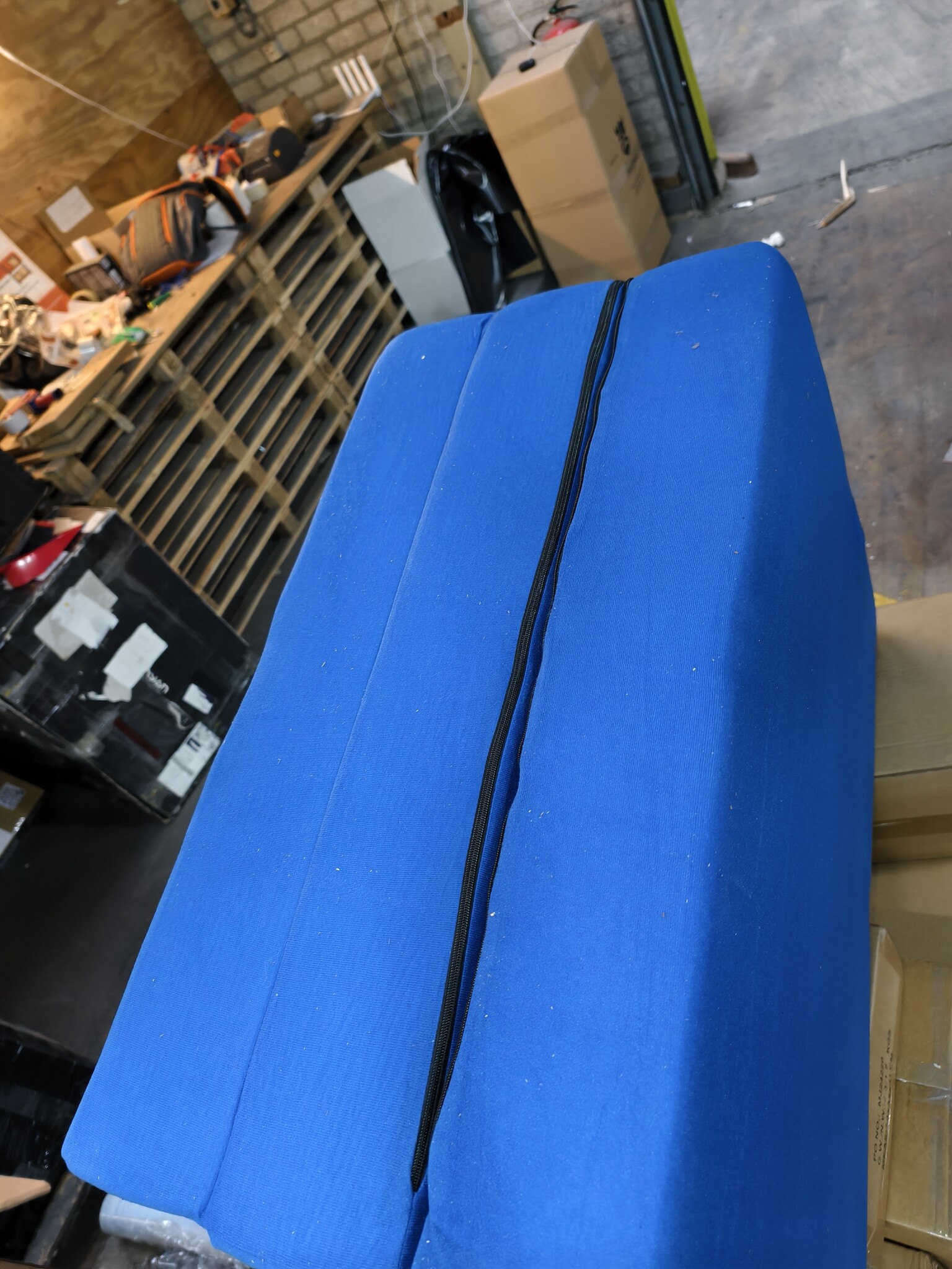 Opvouwbaar Matras 195x80x15 cm Navy Blue - 54% Korting
