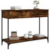 vidaXL Wandtafel Gerookt Eiken 100x34,5x75 cm - 57% Korting