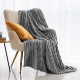Donkergrijs Plaid 220x240 cm | Warm & Zacht Fleece