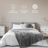Donkergrijs Plaid 220x240 cm | Warm & Zacht Fleece