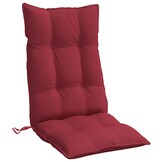 vidaXL Stoelkussens Hoge Rug Oxford Stof Wijnrood - 4 stuks (34% korting)