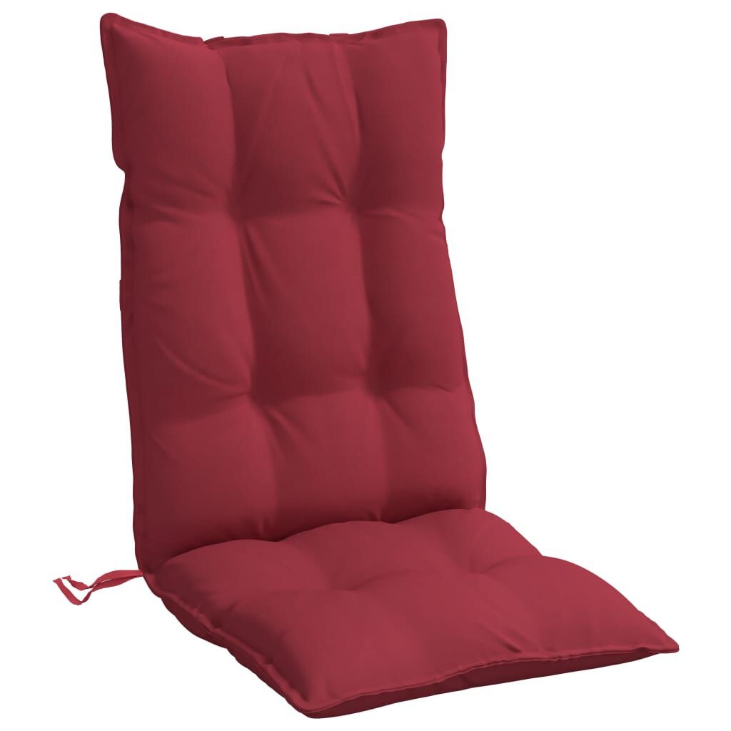 vidaXL Stoelkussens Hoge Rug Oxford Stof Wijnrood - 4 stuks (34% korting)
