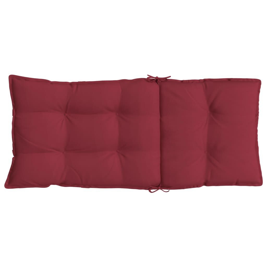 vidaXL Stoelkussens Hoge Rug Oxford Stof Wijnrood - 4 stuks (34% korting)