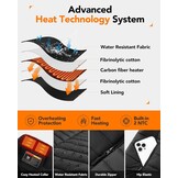 Verwarmd Vest Heren - 20.000 mAh Powerbank & 8 Verwarmingszones | 29% Korting