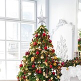 Kerstboom piek Zilveren Ster 20,5 cm - Kunststof Glitter 3D - Breukveilig (76% Korting!)