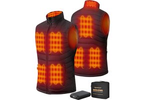 Verwarmd Heren Vest met Powerbank - 71% Korting