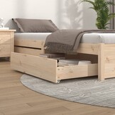 VidaXL Bedlades 2 st. Massief Grenenhout - 34% Korting!
