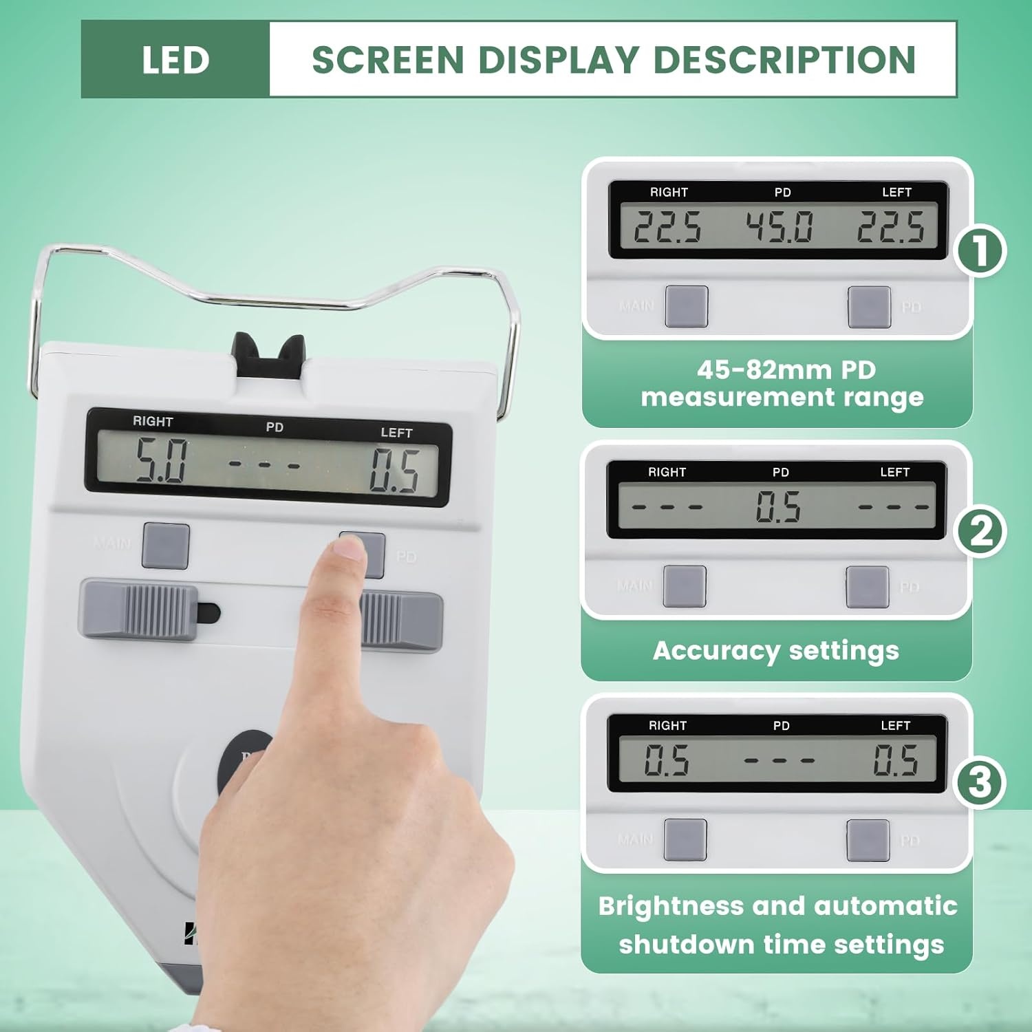 Digitale Pupilafstandsmeter PD Meter met 30% Korting