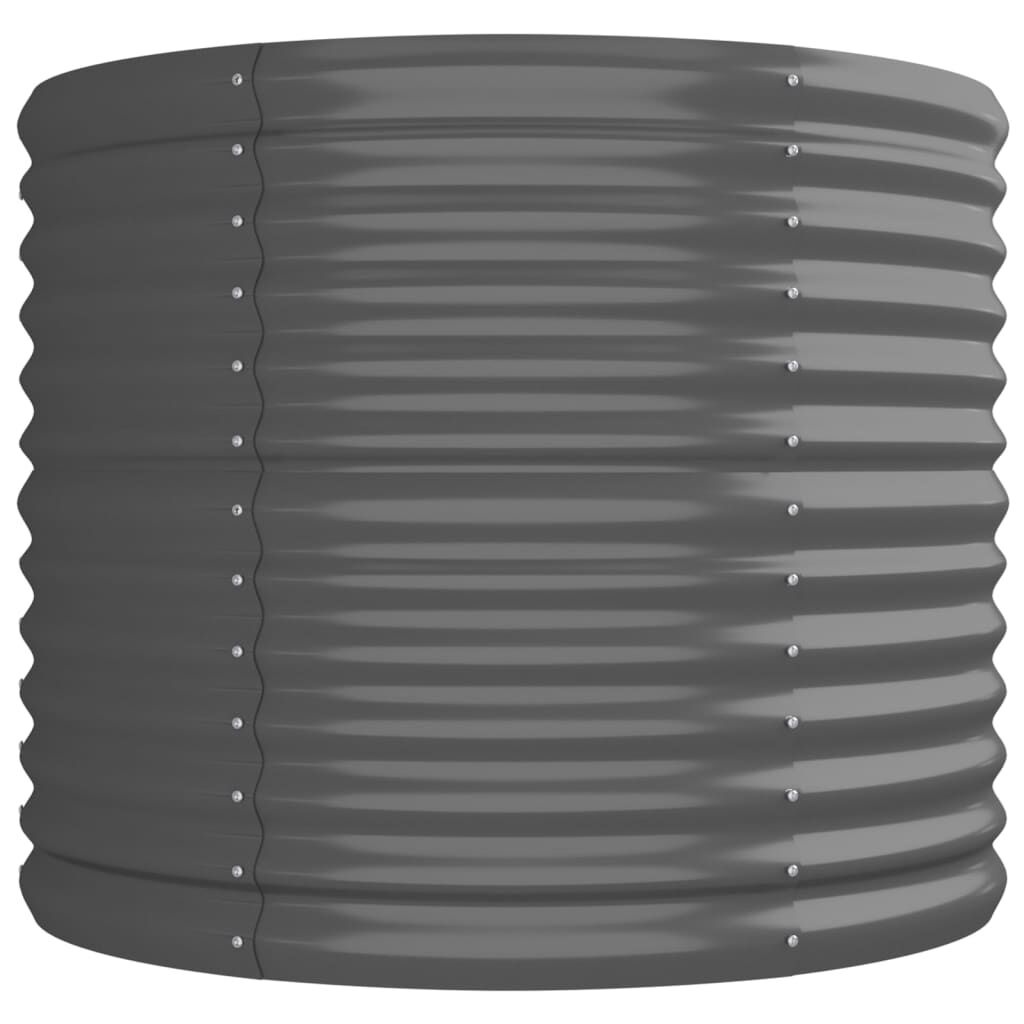 Verhoogde Plantenbak Staal Grijs 296x80x68 cm - 34% Korting
