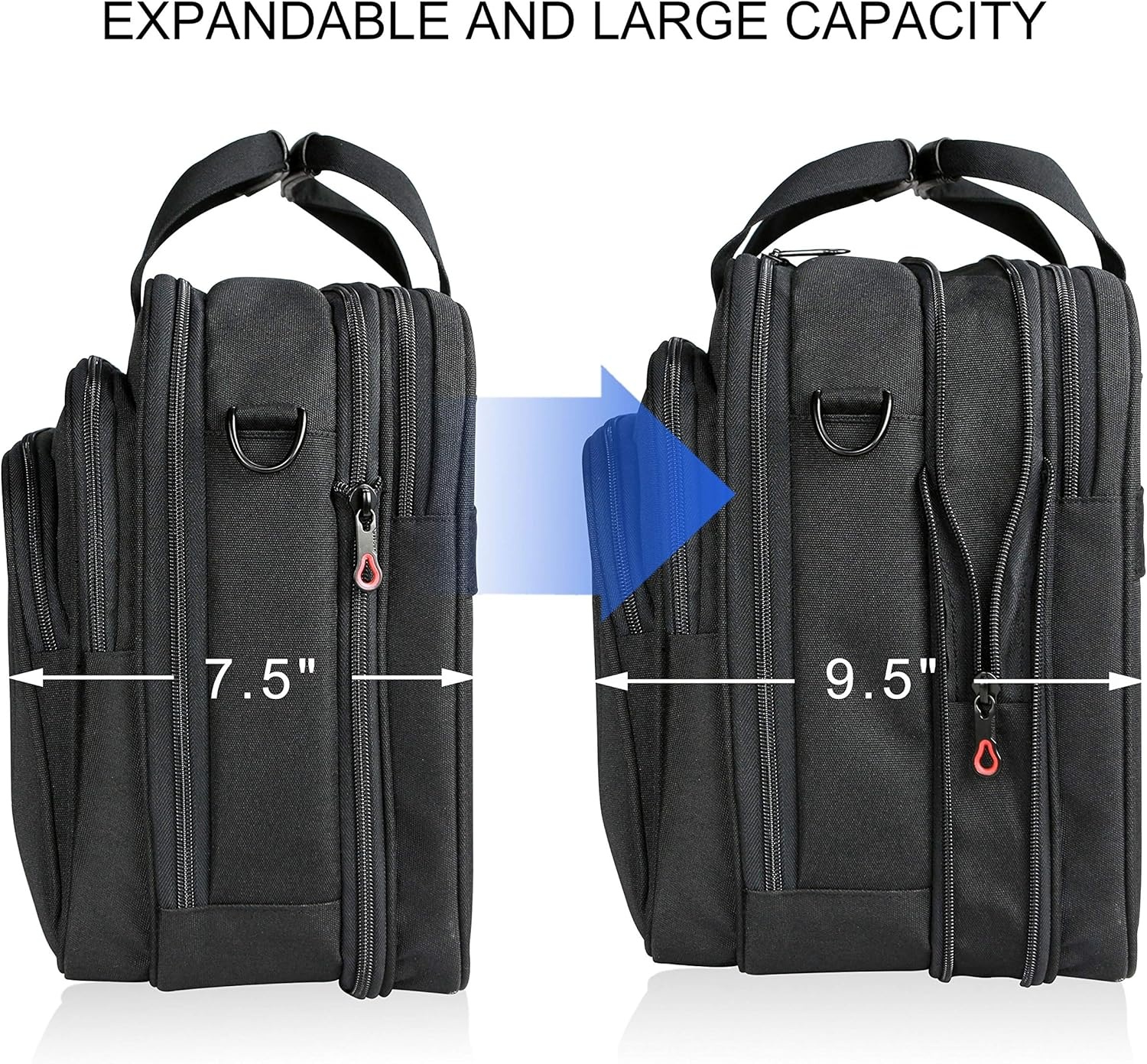 Geretourneerde Laptoptas 17,3" - Uitbreidbaar & Waterafstotend - 34% Korting
