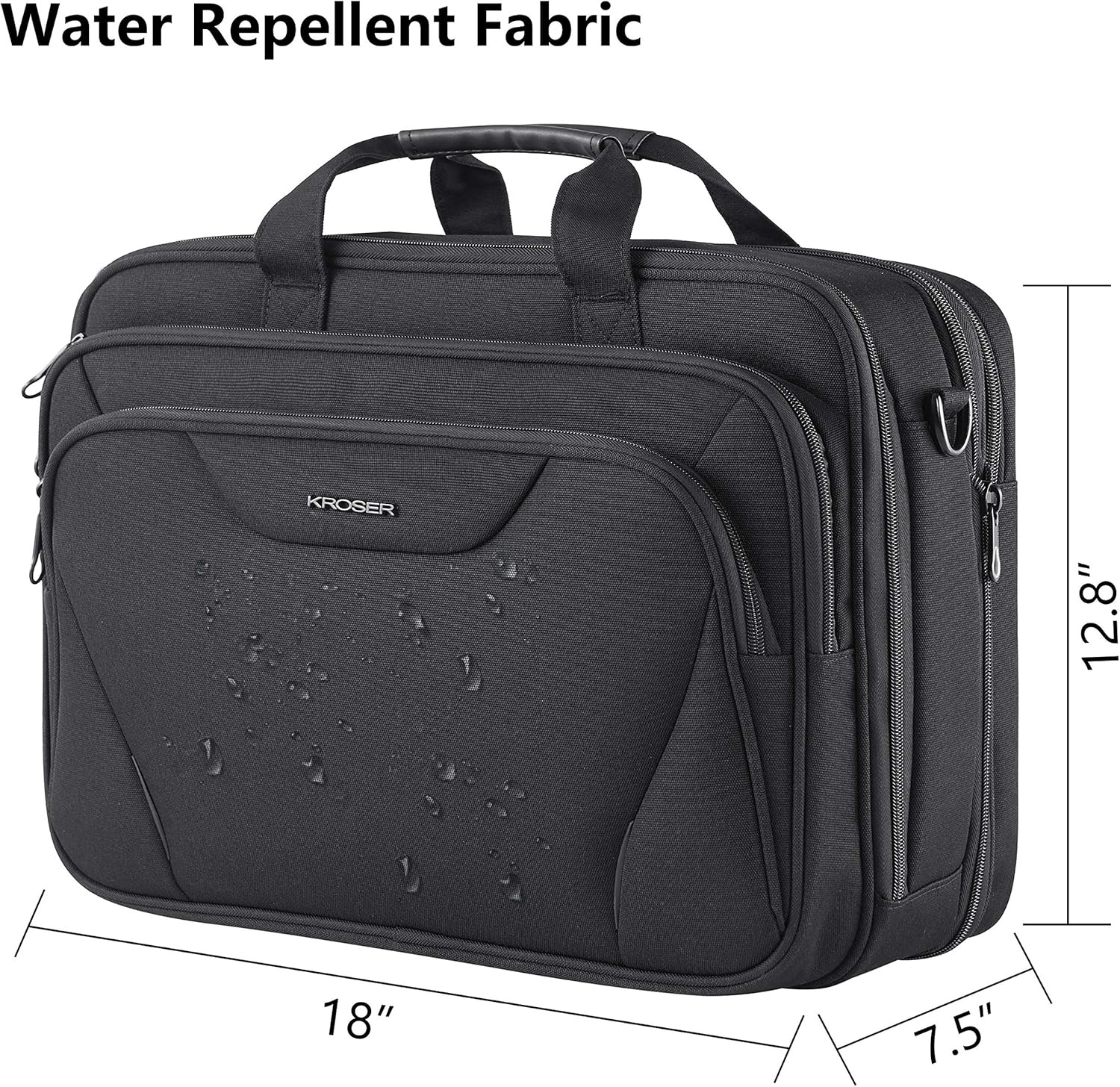 Geretourneerde Laptoptas 17,3" - Uitbreidbaar & Waterafstotend - 34% Korting