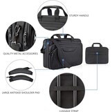 Geretourneerde Laptoptas 17,3" - Uitbreidbaar & Waterafstotend - 34% Korting