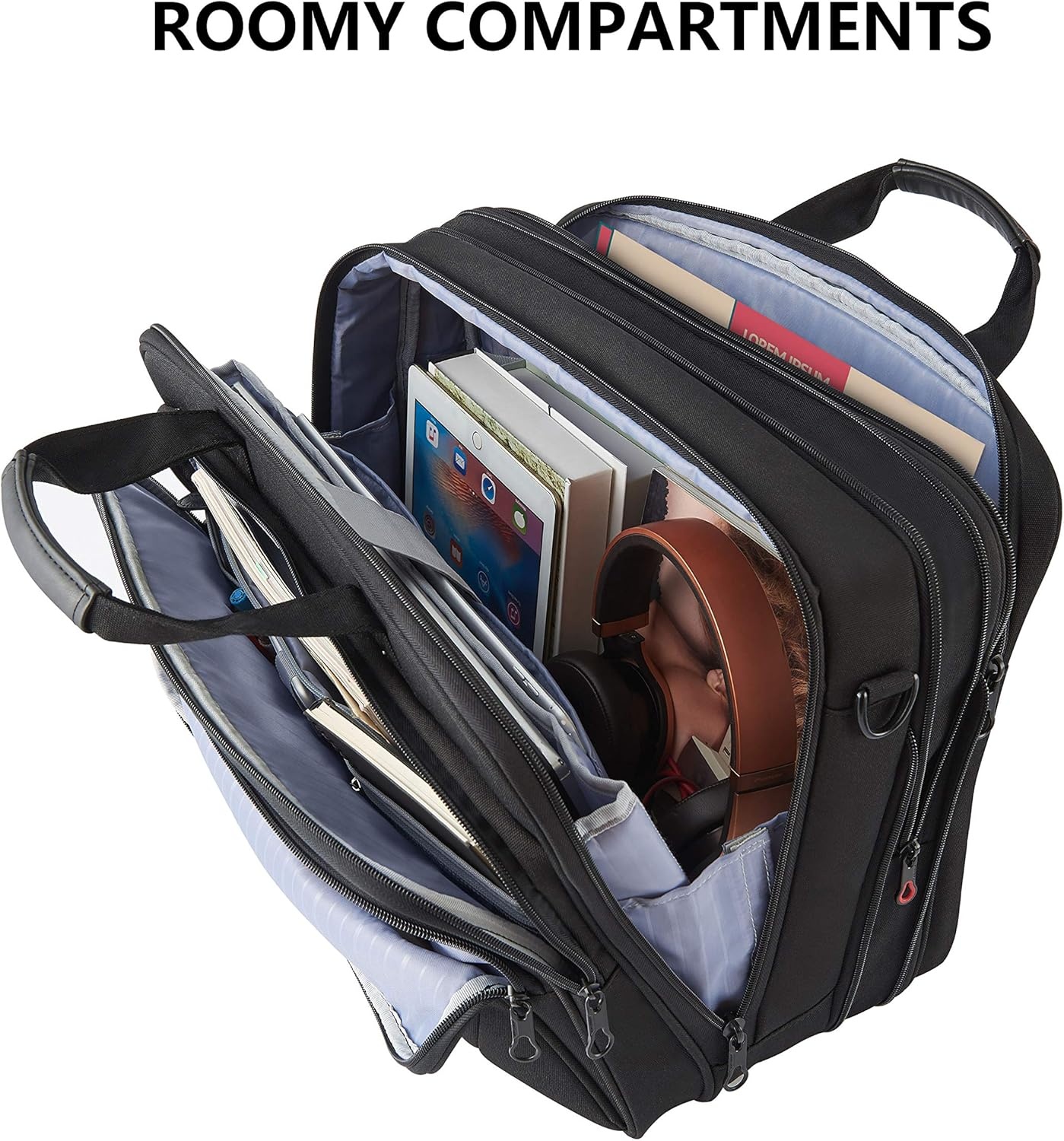 Geretourneerde Laptoptas 17,3" - Uitbreidbaar & Waterafstotend - 34% Korting