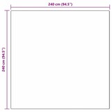 Crème Nep Konijnenbont Tapijt 240x240 cm - 29% Korting!