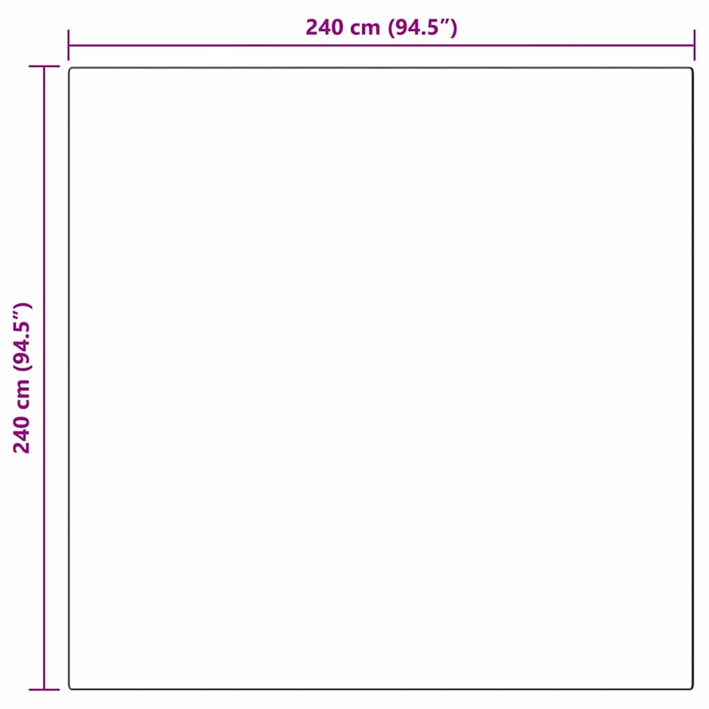 Crème Nep Konijnenbont Tapijt 240x240 cm - 29% Korting!
