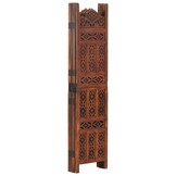 Kamerscherm 5-panelen Mangohout 200x165cm - 35% Korting