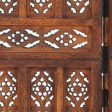 Kamerscherm 5-panelen Mangohout 200x165cm - 35% Korting