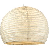 Lokta Papier Lampenkap Halfrond Wit - 40cm | 32% Korting