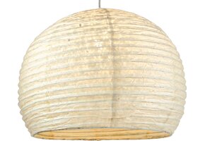 Lokta Papier Lampenkap Halfrond Wit - 40cm | 32% Korting