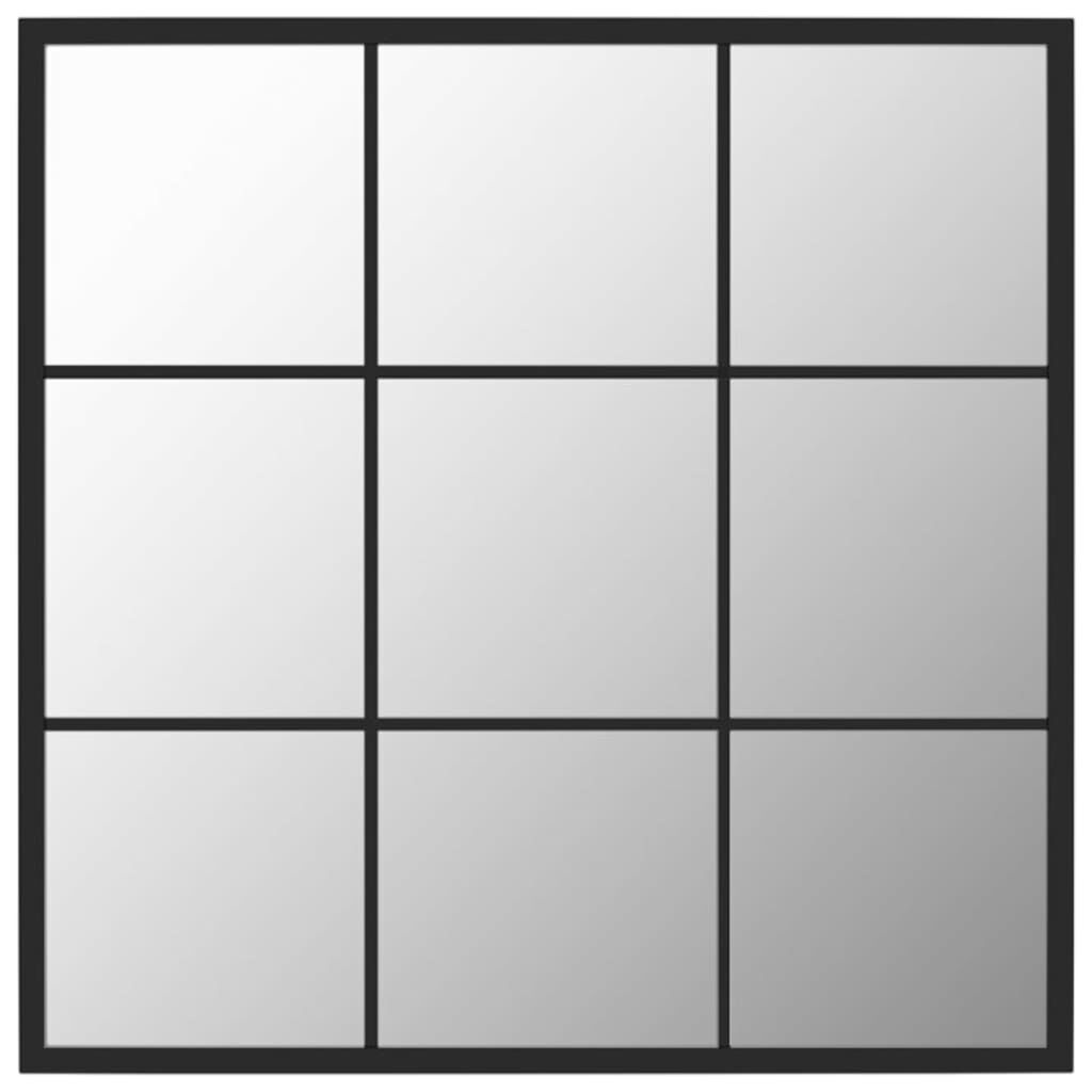 Zwarte Wandspiegel Metaal 60x60 cm - 34% Korting