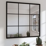 Zwarte Wandspiegel Metaal 60x60 cm - 34% Korting