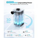 Elektrische Luchtpomp met 6000 mAh Accu: Snel Opblazen met 29% Korting!