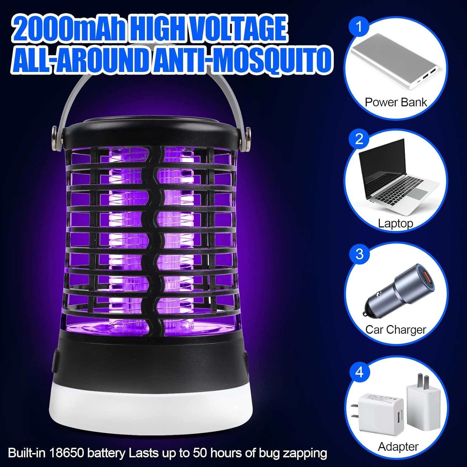 Muggenlamp UV Elektrisch (33% Korting) - Camping, Tuin & Huis