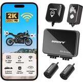 Motorfiets Dashcam Voor & Achter 2K+2K met GPS & WiFi - 35% Korting!