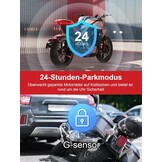 Motorfiets Dashcam Voor & Achter 2K+2K met GPS & WiFi - 35% Korting!