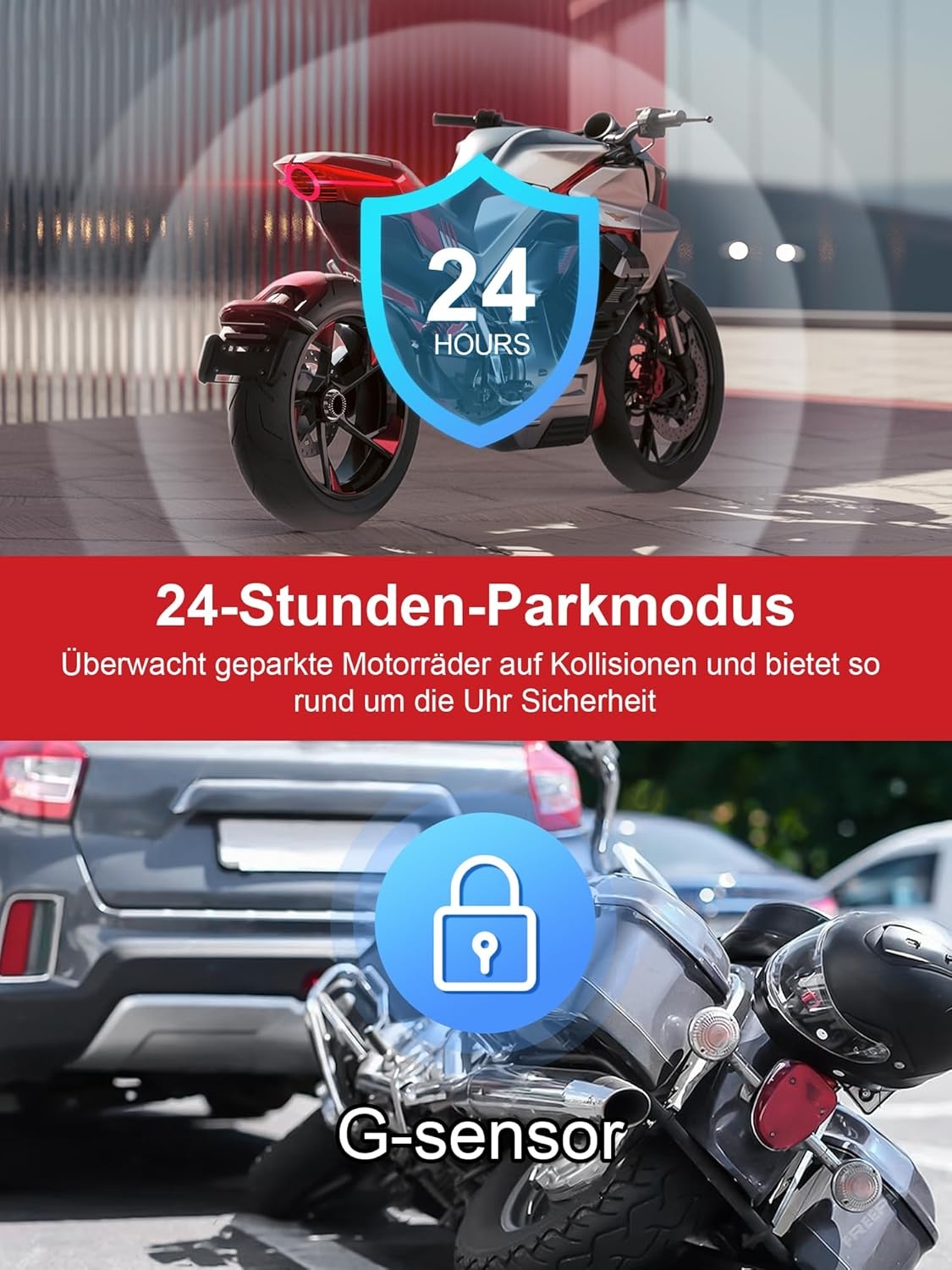 Motorfiets Dashcam Voor & Achter 2K+2K met GPS & WiFi - 35% Korting!