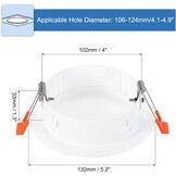 Witte Plafondafdekking 10,5-12,5 cm met Veerdecoratie | 72% Korting