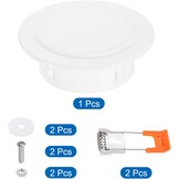 Witte Plafondafdekking 10,5-12,5 cm met Veerdecoratie | 72% Korting