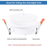 Witte Plafondafdekking 10,5-12,5 cm met Veerdecoratie | 72% Korting