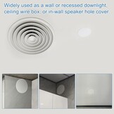 Witte Plafondafdekking 10,5-12,5 cm met Veerdecoratie | 72% Korting