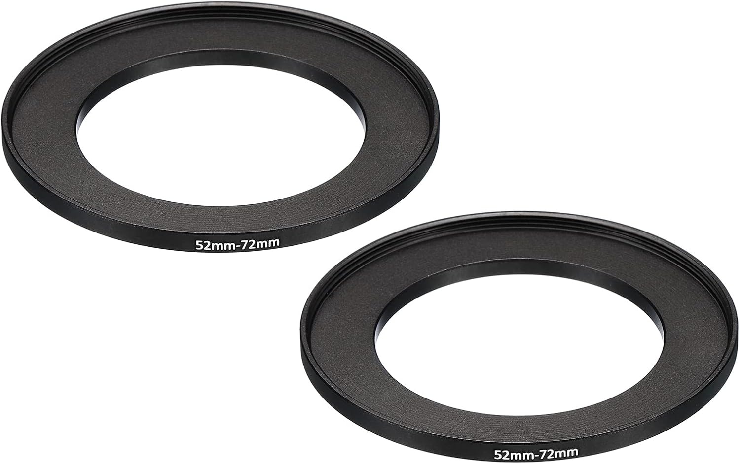 2x Camera Filter Adapter 52mm naar 72mm - Aluminium Zwart (73% Korting)