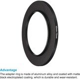 2x Camera Filter Adapter 52mm naar 72mm - Aluminium Zwart (73% Korting)