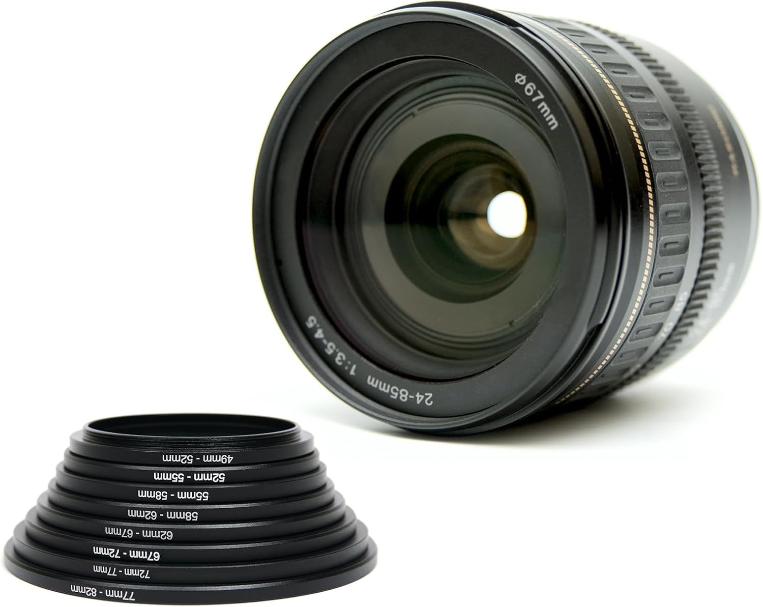 2x Camera Filter Adapter 52mm naar 72mm - Aluminium Zwart (73% Korting)