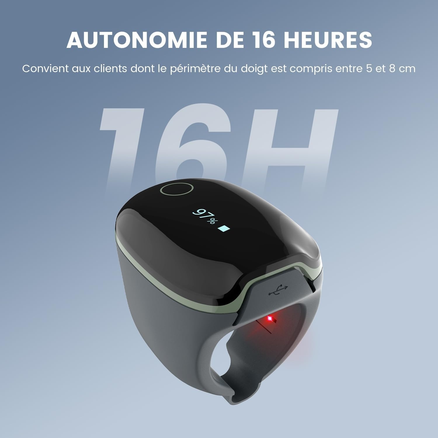 Geretourneerde Slaapoximeter Ring: SpO2 & Hartslagmeting met 30% Korting