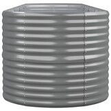 Gep. Staal Plantenbak Grijs 368x80x68 cm - 34% Korting