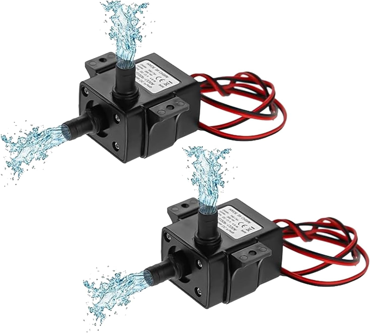 2x Stille Mini Dompelpomp 12V voor Aquarium & Fontein (30% Korting)